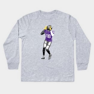 justin jefferson Kids Long Sleeve T-Shirt